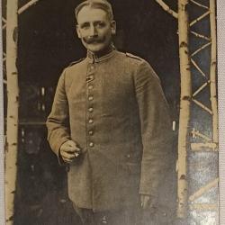 Carte photo soldat sous-off. Prussien feldgrau guerre 14/18 WW1