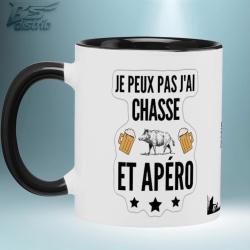 Mug JE PEUX PAS J'AI CHASSE......Ench&egrave;re 1 Euro