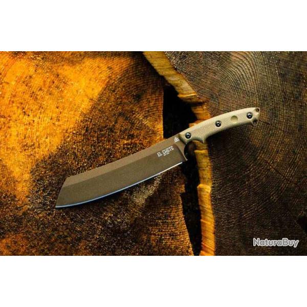 Couteau TOPS Knives El Chete Mini Lame Fixe Survie & Bushcraft Acier 1095 Etui Kydex USA TPELCHM01 -