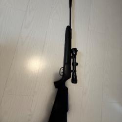 Carabine &agrave; plombs 19,9 joules nitro piston cal.4,5mm avec lunette de vis&eacute;e 4X32 - Crosman - Occasion