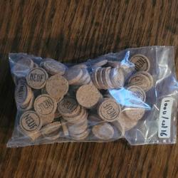 100 Rondelles li&eacute;ge N&deg;9/neutre  , cal: 16 , &eacute;p: 3mm