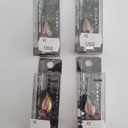 Lot 4 paquets de Leurres flotants 2,5 g longueur 27 mm Marque ADAMS