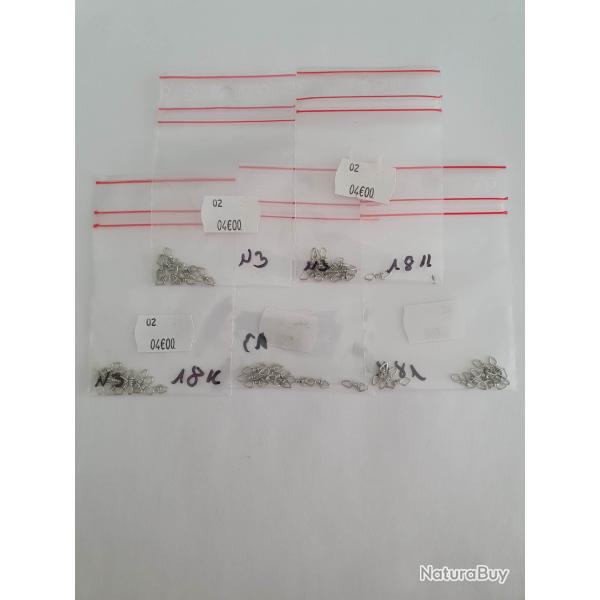 Lot 5 paquets de 10 Emerillons n�3 -18 kg ROLLING