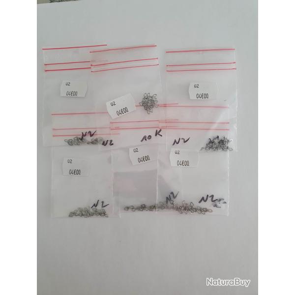 Lot 6 paquets de 10 Emerillons n�2 -10 kg ROLLING