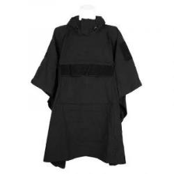 Poncho Tarp Softshell Outbreak noir : protection militaire 3-en-1 ultra l&eacute;g&egrave;re et &eacute;tanche