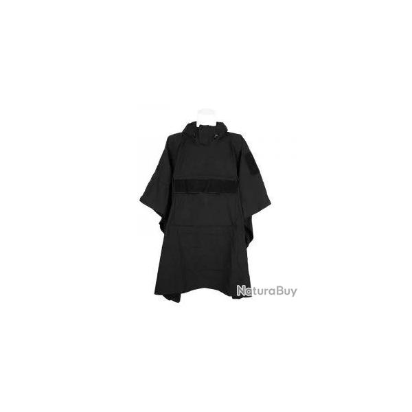 Poncho Tarp Softshell Outbreak noir : protection militaire 3-en-1 ultra l�g�re et �tanche