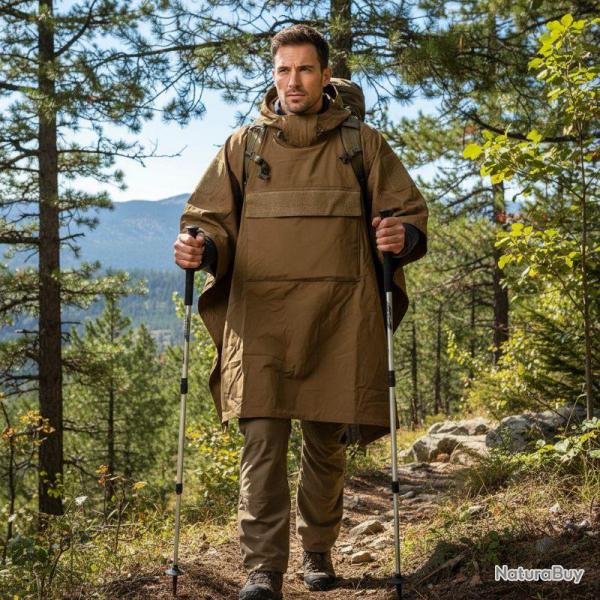 Poncho Tarp Softshell Outbreak Coyote : abri l�ger, coupe-vent et d�perlant