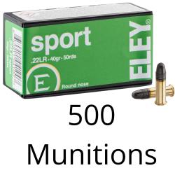 500 Munitions Eley Cal.22LR Sport