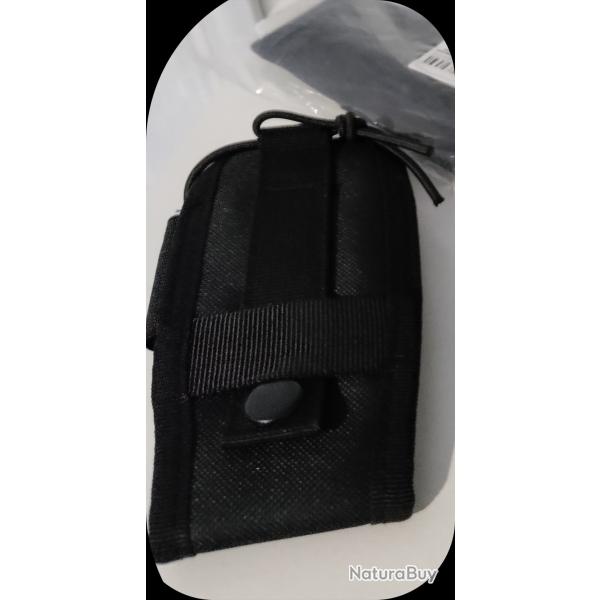 Poche pour talkie-walkie MOLLE Noir