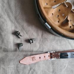 Int&eacute;rieur 66  de casque + jugulaire 1943 + rivets  WW2