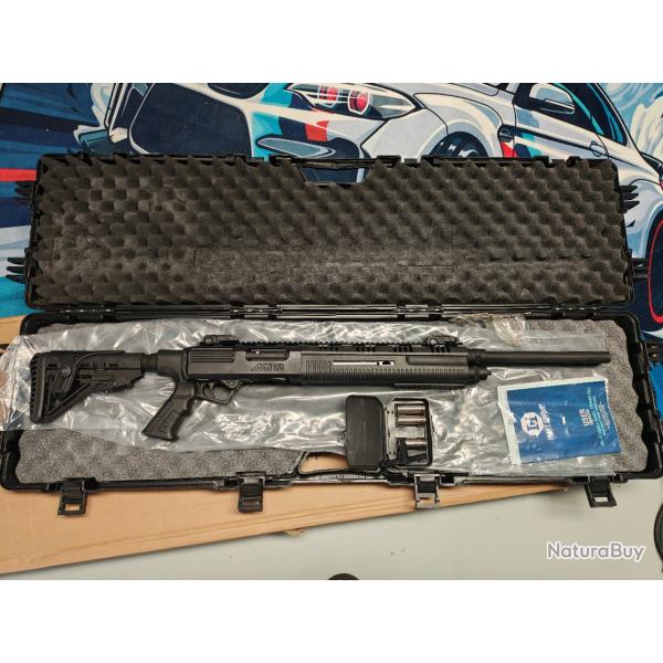 Fusil � r�p�tition(10 coups) double canon Hunt Group Arms MH12 ; 12/76 bille acier