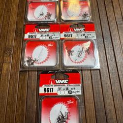 LOT P&Ecirc;CHE 50 HAME&Ccedil;ONS VMC PREDATOR CARNASSIER HI CARBON