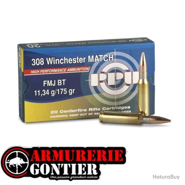 munitions PARTIZAN 308 WIN 175GR FMJ
