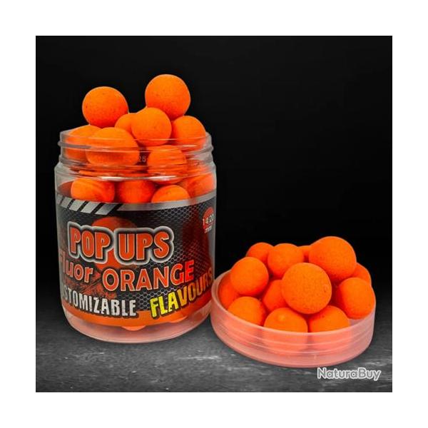 Pop Ups Pro Elite Baits Customizable Fluo Orange 14/20mm 80g