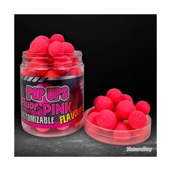 Pop Ups Pro Elite Baits Customizable Fluo Rose 14/20mm 80g
