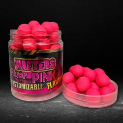 Bouillettes Equilibr&eacute;es Pro Elite Baits Customizable Fluo Rose 14mm 80g