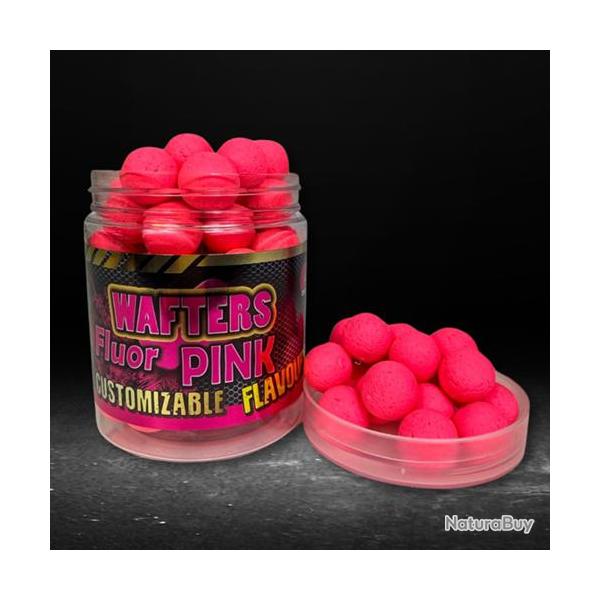 Bouillettes Equilibr�es Pro Elite Baits Customizable Fluo Rose 14mm 80g