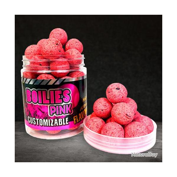 Bouillettes Pro Elite Baits Gold Customizable Rose 20mm 130g
