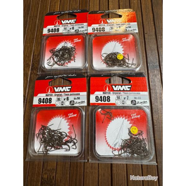 LOT P�CHE 200 hame�ons VMC MATCH CRYSTAL REF 9408 BZ N7 et N6