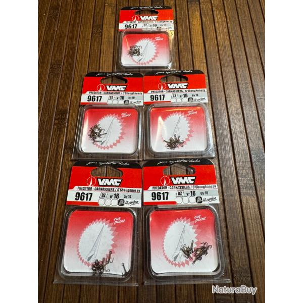 LOT P�CHE 50 HAME�ONS TRIPLE VMC 9617 O'SHAUGHNESSY TREBLE