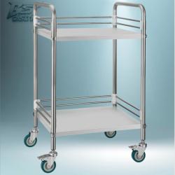 Chariot de Service INOX Sur Roulettes
