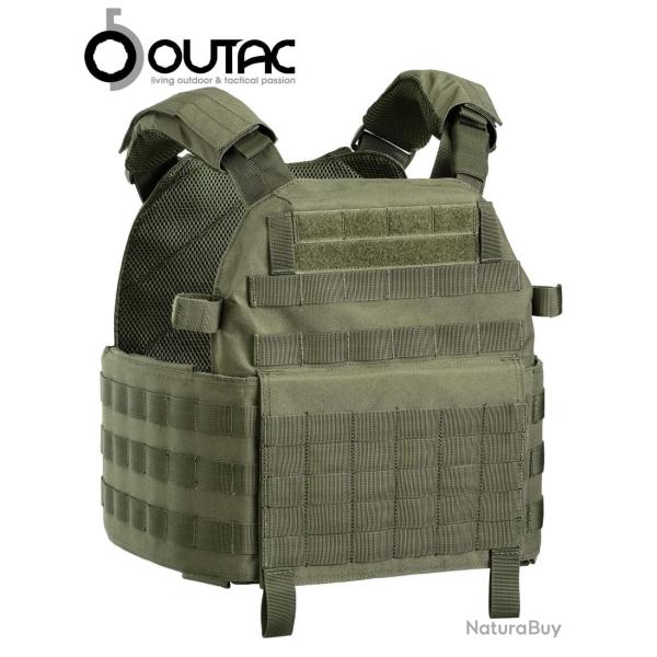 GILET PORTE PLAQUE VERT OD