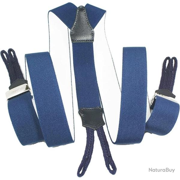Bretelles r�glables � boutons de culotte, bleu