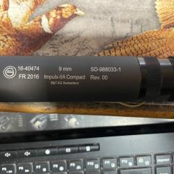 Destockage Mod&eacute;rateur Geco Impuls-IIA Compact Cal 9mm M13,5x100 Neuf 49983