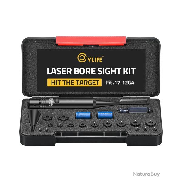 Valise de r�glage optique 16 adaptateurs - Collimateur laser - calibre .17 � calibre 12