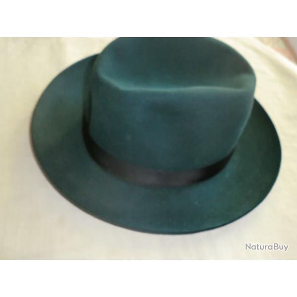 chapeau vintage mixte feutre modello depositato  victor de borsalino  T 58