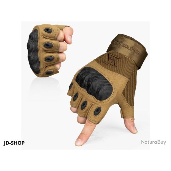 MITAINES TACTIQUES ADVENTURE | Look d�sert | Protection & Grip | Id�al Tir Sportif Airsoft & VTT