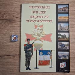Historique du 122&deg; R&eacute;giment d'infanterie + insigne - 122 RI - CEITO