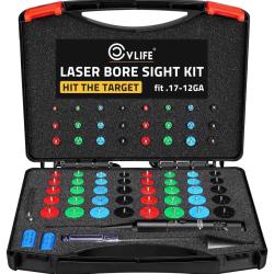 Valise de r&eacute;glage optique 64 adaptateurs - Collimateur laser - calibre .17 &agrave; calibre 12