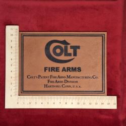 Etiquette en cuir pour coffret Colt #1