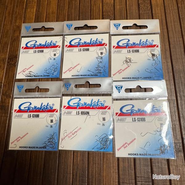LOT P�CHE 150 Hame�ons Coup Gamakatsu Ls-1310B - Par 25 - N� 16