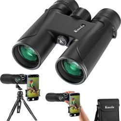 Jumelles Adultes 12 x42 HD Vision Nocturne Prisme BAK-4 FMC &Eacute;tanches Adaptateur T&eacute;l&eacute;phone Tr&eacute;pied
