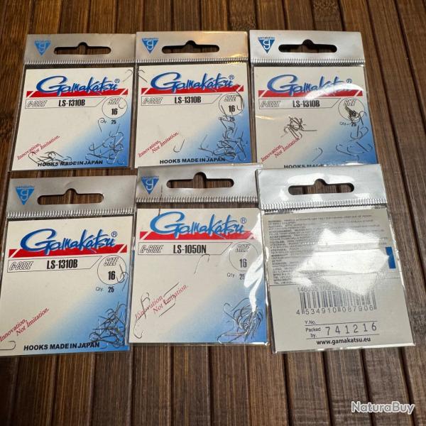 LOT P�CHE 150 Hamecon Coup Gamakatsu Ls-1310N - Par 25 - N� 8
