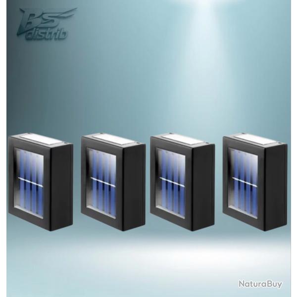 Lot de 4 appliques solaire pour exterieur.....Ench�re 1 Euro