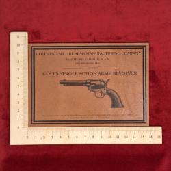 Etiquette en cuir pour coffret Colt - gravure #4