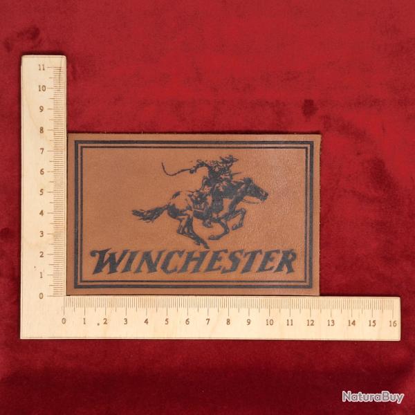 Etiquette en cuir pour coffret Winchester - gravure #4