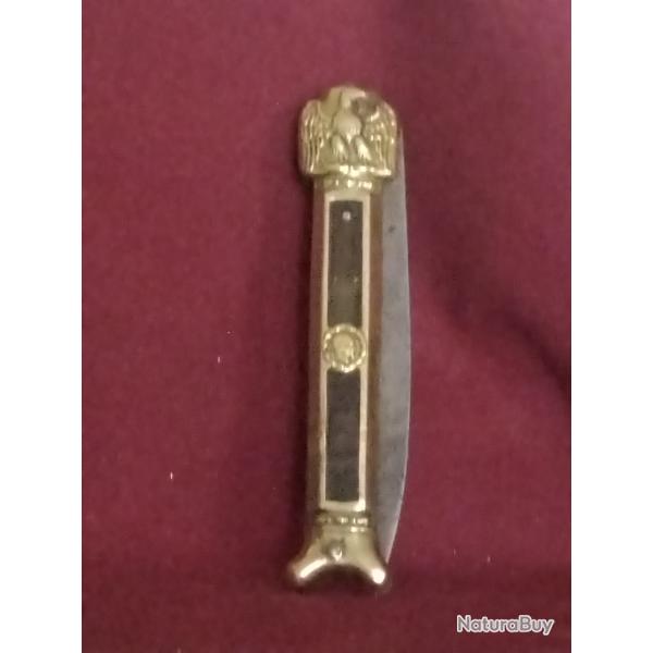 Ancien couteau pliant de collection-Chatellerault 19 �me-Aigle  imp�riale-