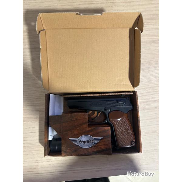 Pistolet � bille co2 marakov kgb + silencieux