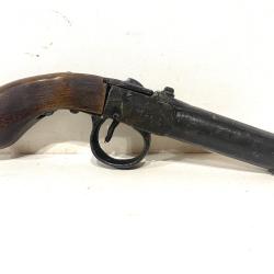 Ancien pistolet &agrave; poudre Noire style Pirate marquage 1840