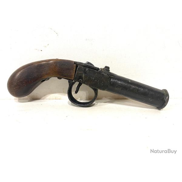 Ancien pistolet � poudre Noire style Pirate marquage 1840
