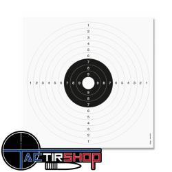 Cible pistolet 25/50m & carabine 100m C50 Centre Blanc Kruger