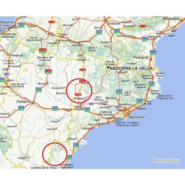 " CHASSE�ECONOMIQUE "  AUX PERDRIX ROUGES EN CATALOGNE.