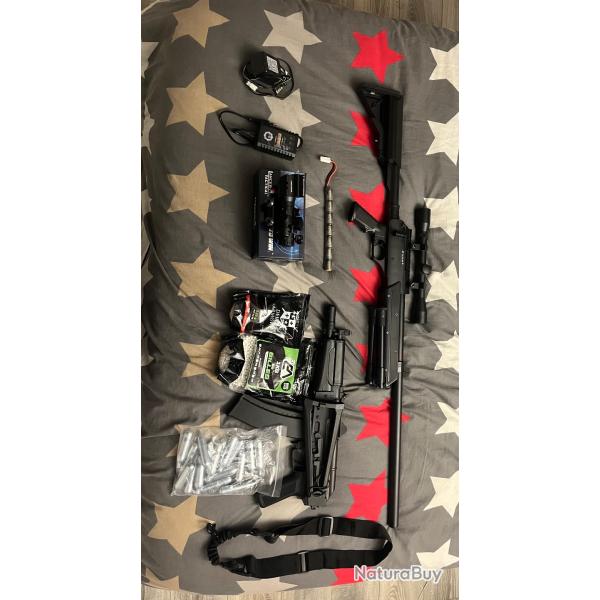 Airsoft sniper /ak/ viseur / autre accessoire lot