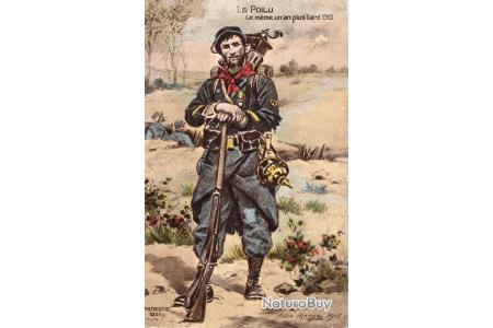 CPA CAMPAGNE 1914 Carte lettre rapide Franchise postale WW1 vierge poilus EUR 9,50 - FR