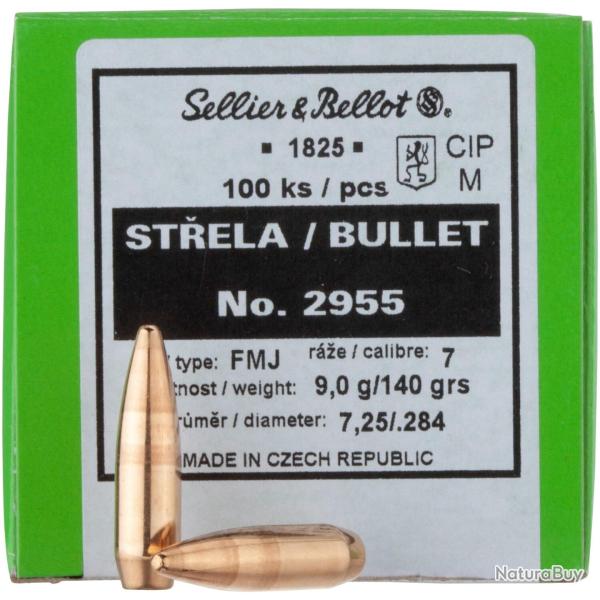 .284 (7mm), 9,1g/140grs FMJ BT (Calibre: .284 (7 mm))