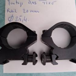 2  LOT de Colliers  MONTAGE  BAS FIXE DIAM :  24 / 25